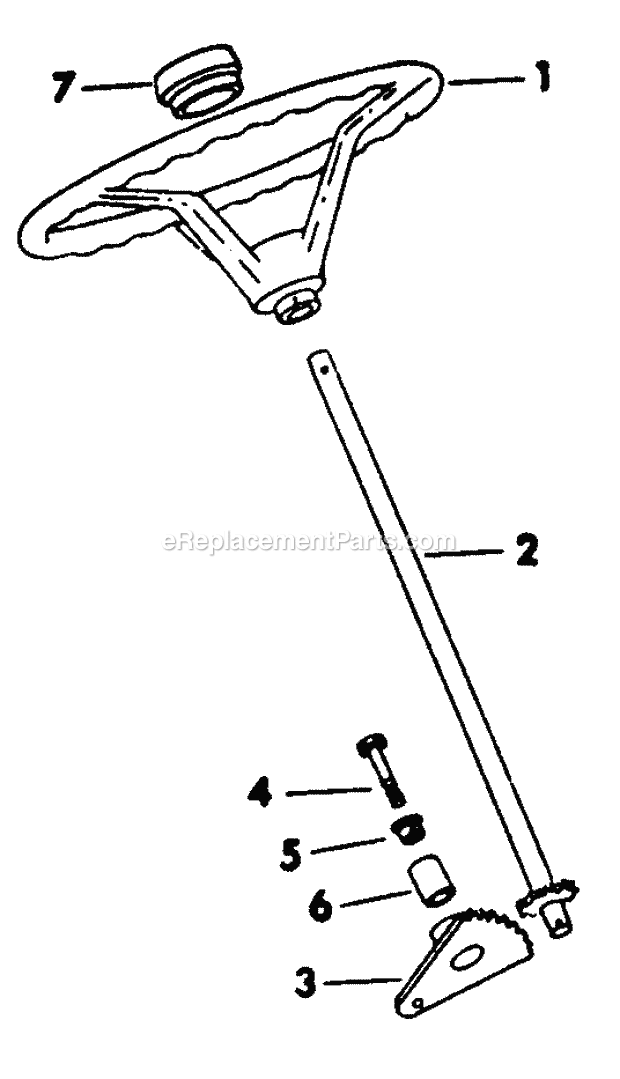 Steering Diagram and Parts List for 282 133-282-399, 132-282-100, 134-282-100, 133-28 Cub Cadet Lawn Mower